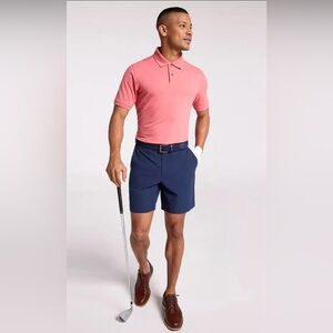 Walter Hagen Clubhouse Seersucker Shorts Mens 36 Navy Blue Golf Lightweight NWT